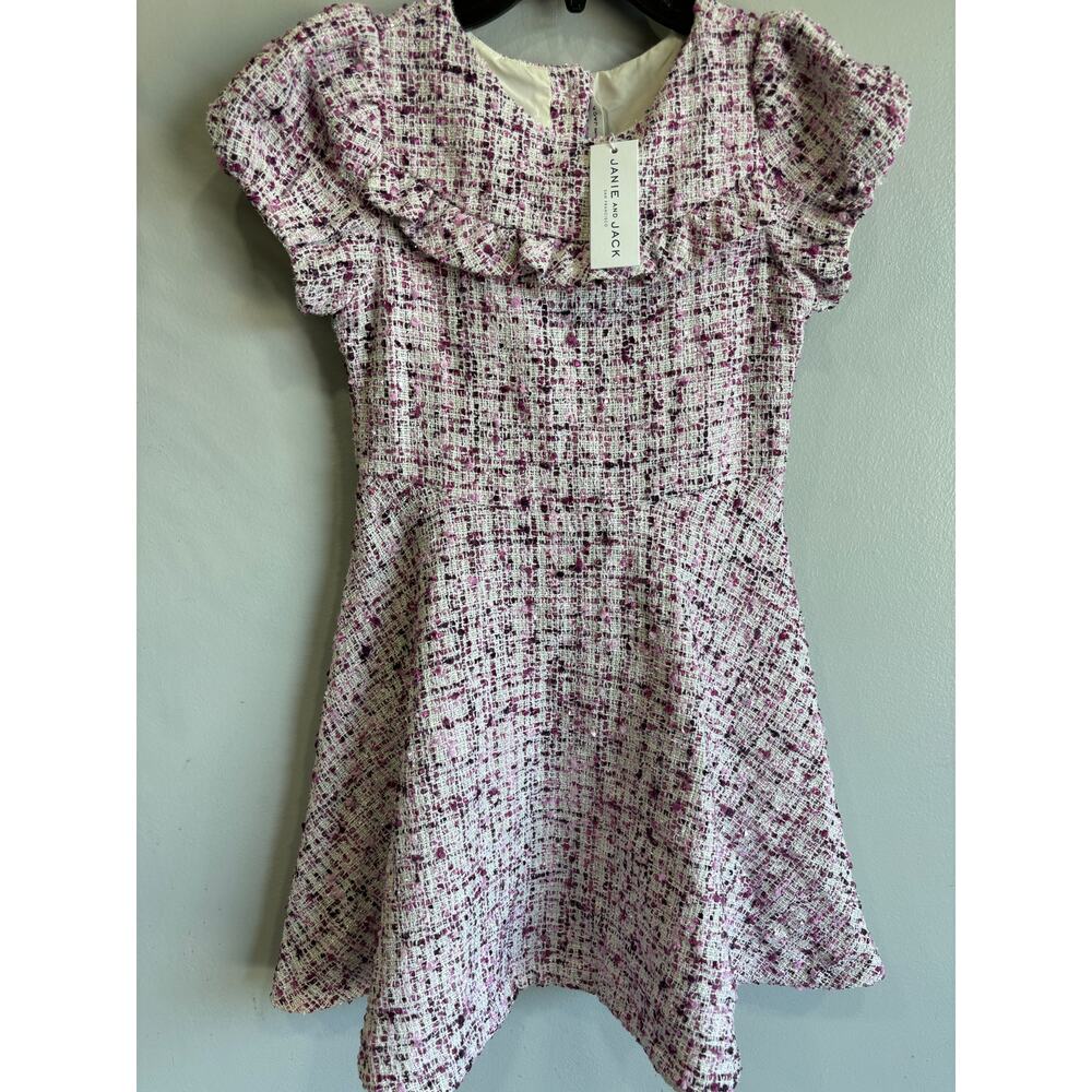 Janie and Jack Pink Tweed Dress